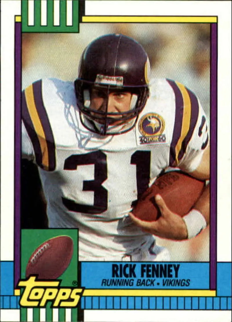 1990 Topps #103 Rick Fenney EX Excellent Minnesota Vikings Football Card - Football Card Single