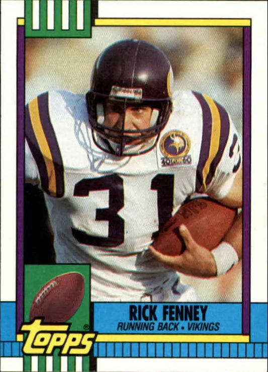1990 Topps #103 Rick Fenney EX Excellent Minnesota Vikings Football Card