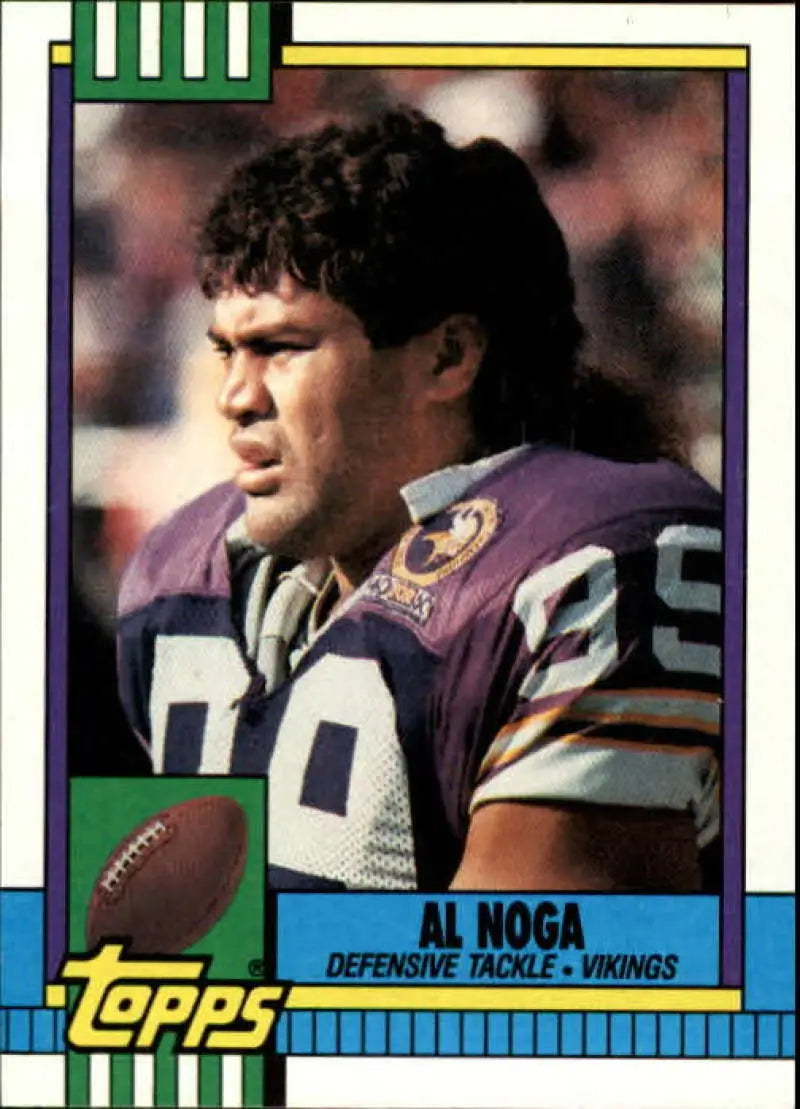 1990 Topps #106 Al Noga EX Excellent Minnesota Vikings Football Card - Football Card Single