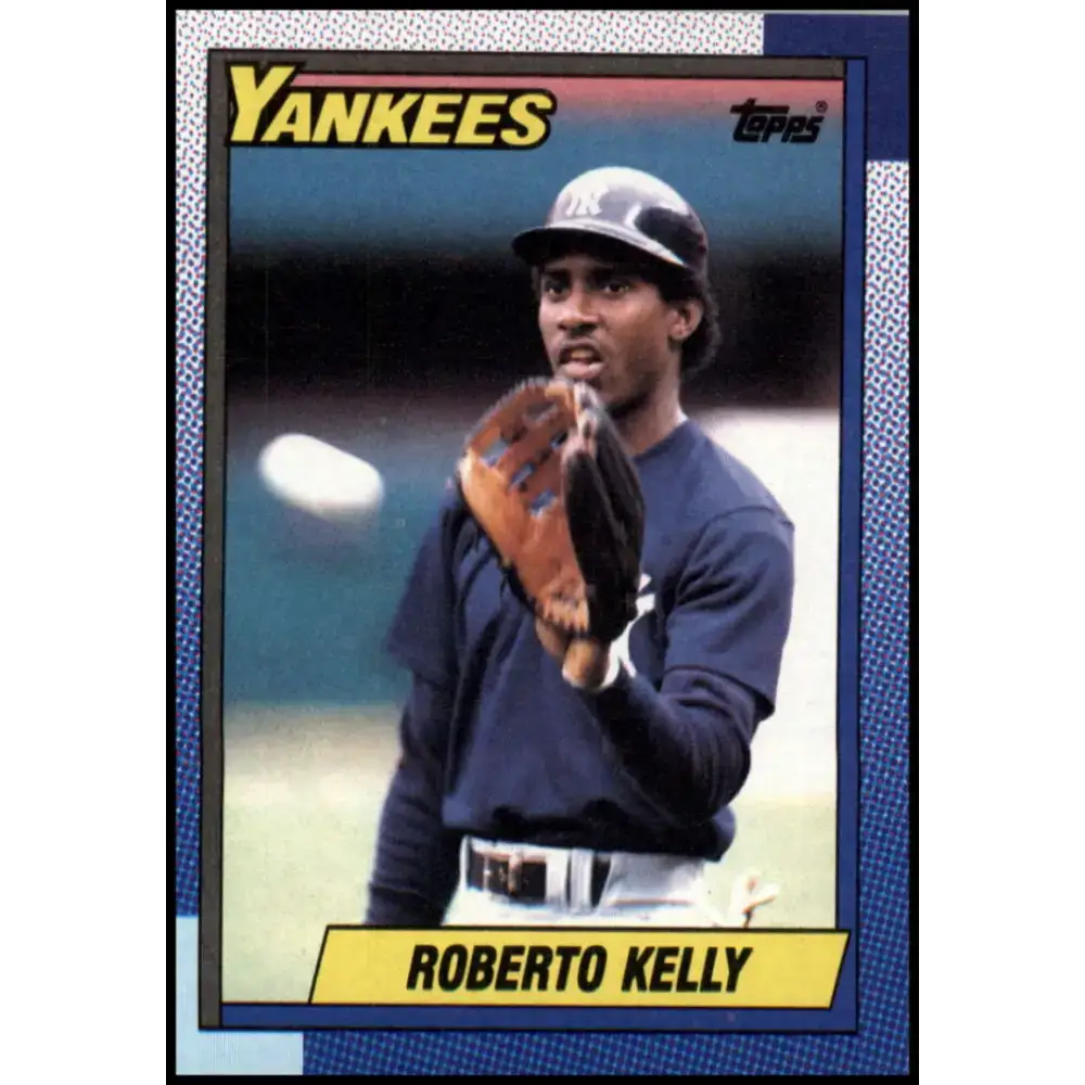 1990 Topps #109 Roberto Kelly NM-MT New York Yankees Baseball Card - Baseball Card Single