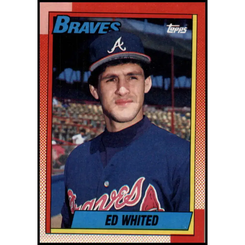 1990 Topps #111 Ed Whited NM-MT RC Rookie Atlanta Braves Baseball Card - Baseball Card Single