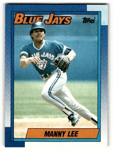 Original gloss Manny Lee baseball card featuring Manny Lee Toronto Blue Jays player
