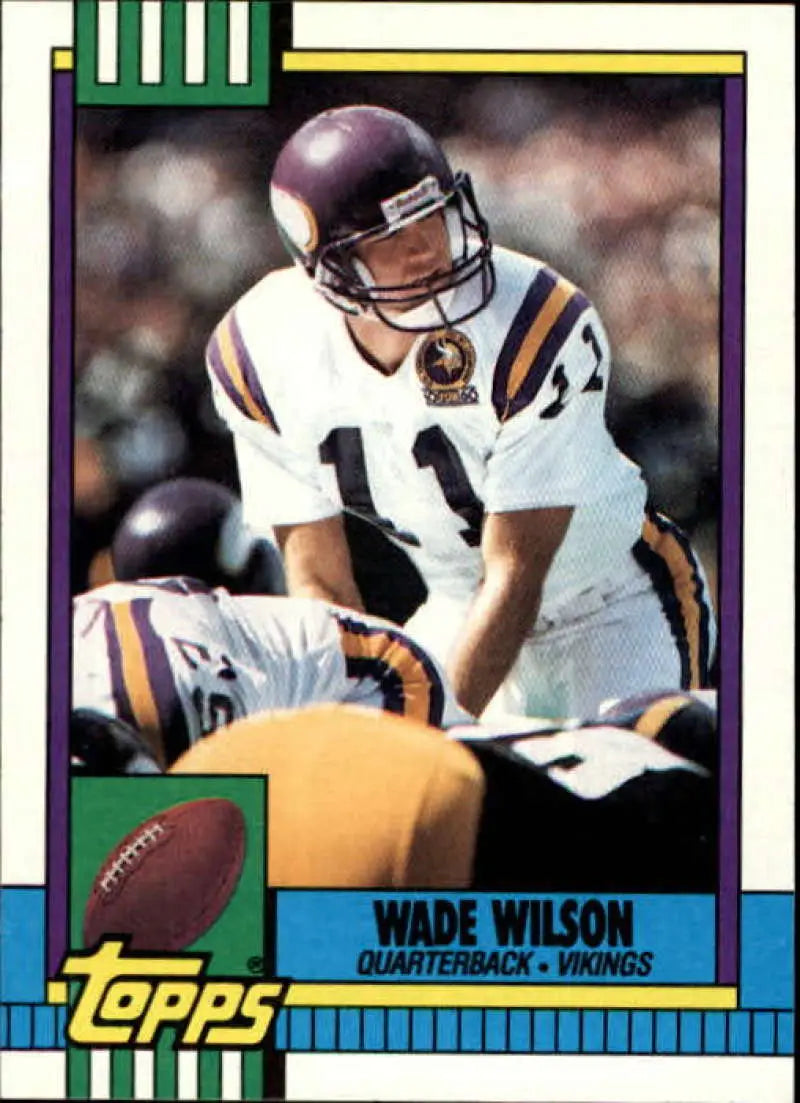 1990 Topps #114 Wade Wilson EX Excellent Minnesota Vikings Football Card - Football Card Single