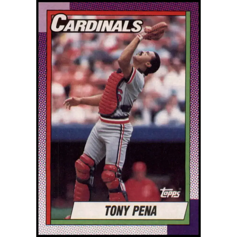 1990 Topps #115 Tony Pena NM-MT St. Louis Cardinals Baseball Card - Baseball Card Single