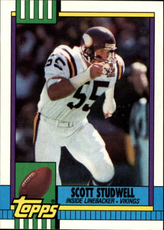 1990 Topps #119 Scott Studwell EX Excellent Minnesota Vikings Football Card