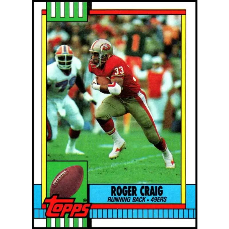 1990 Topps #12 Roger Craig EX Excellent San Francisco 49ers Football Card - Football Card Single
