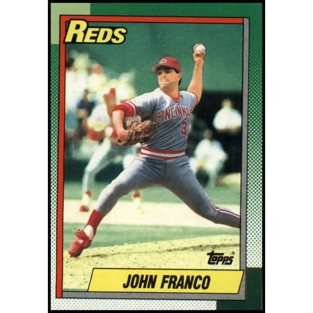 1990 Topps #120 John Franco NM-MT Cincinnati Reds Baseball Card - Baseball Card Single