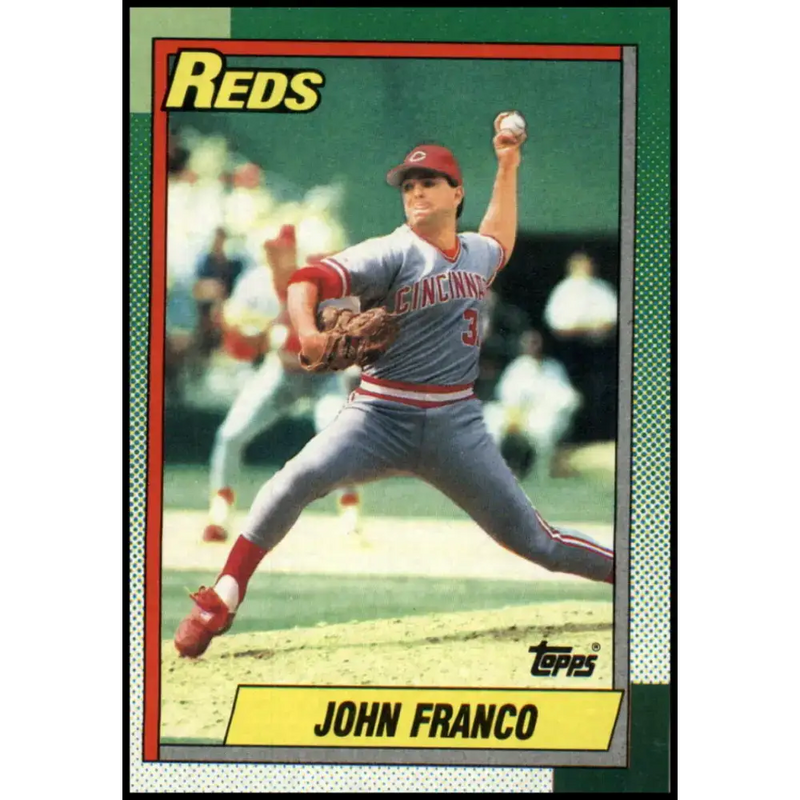 1990 Topps #120 John Franco NM-MT Cincinnati Reds Baseball Card - Baseball Card Single