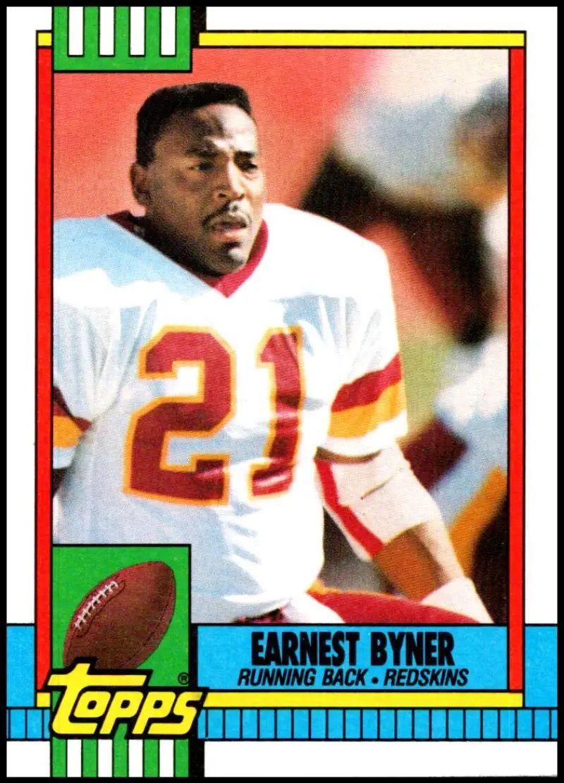 1990 Topps #121 Earnest Byner EX Excellent Washington Redskins Football Card - Football Card Single