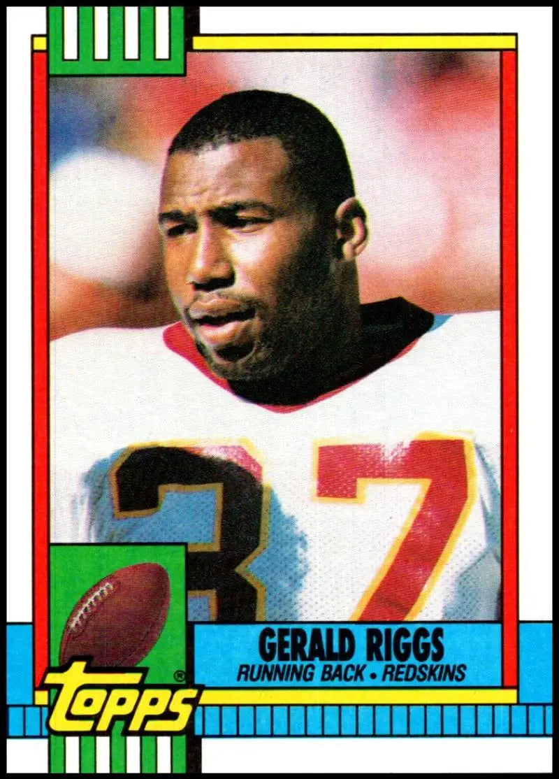 1990 Topps #122 Gerald Riggs EX Excellent Washington Redskins Football Card - Football Card Single