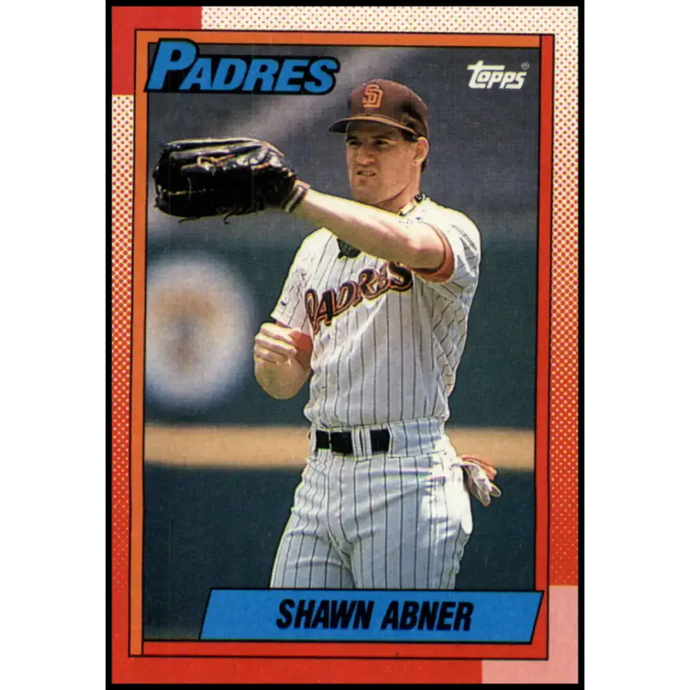 1990 Topps #122 Shawn Abner NM-MT San Diego Padres Baseball Card - Baseball Card Single