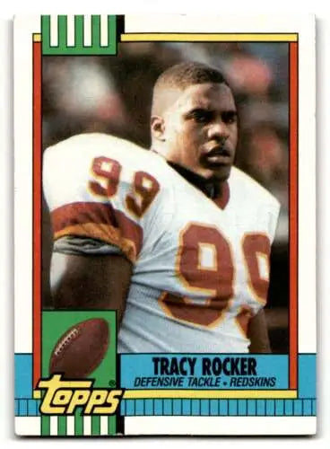 Tracy Rocker Washington Redskins original gloss football card from 1990 Topps