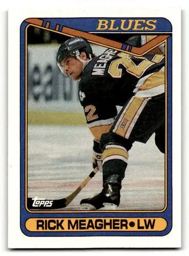 1990 Topps #125 Rick Meagher St. Louis Blues Hockey Cards NM Near Mi ID:55522 - Hockey Card Single