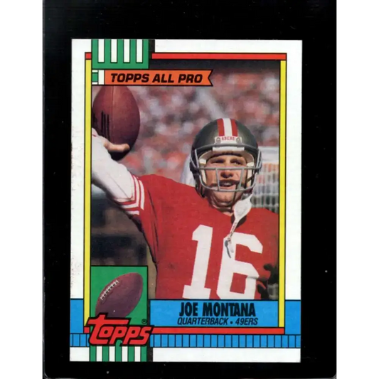 1990 Topps #13 Joe Montana EX Excellent San Francisco 49ers Football Card