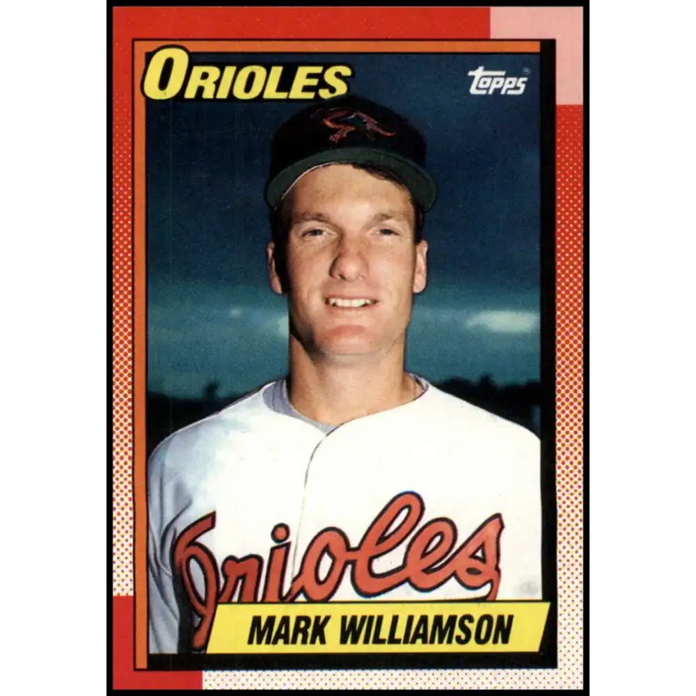 1990 Topps #13 Mark Williamson NM-MT Baltimore Orioles Baseball Card - Baseball Card Single