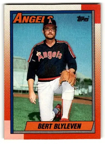 Bert Blyleven California baseball card from 1990 Topps with original gloss