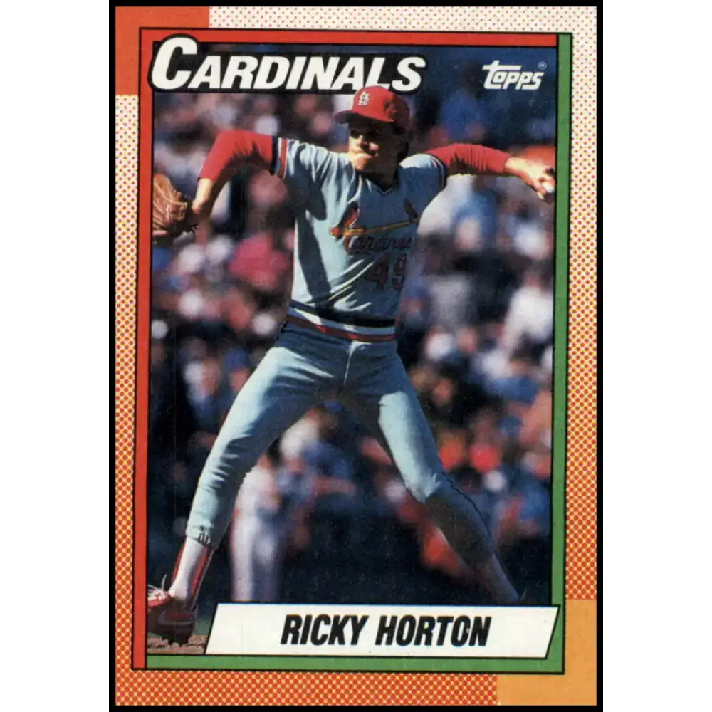 1990 Topps #133 Ricky Horton NM-MT St. Louis Cardinals Baseball Card - Baseball Card Single
