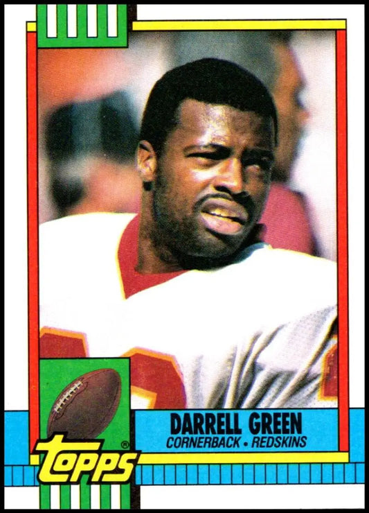 1990 Topps #136 Darrell Green EX Excellent Washington Redskins Football Card - Football Card Single