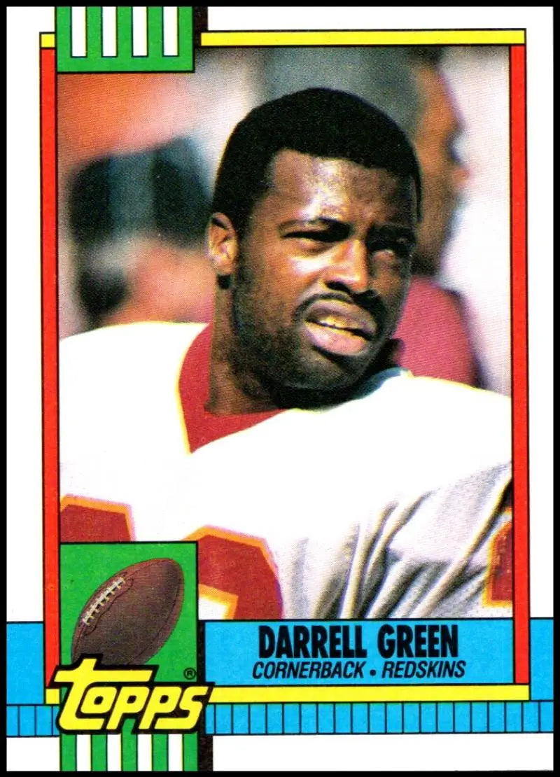 1990 Topps #136 Darrell Green EX Excellent Washington Redskins Football Card - Football Card Single