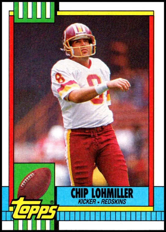 1990 Topps #137 Chip Lohmiller EX Excellent Washington Redskins Football Card - Football Card Single