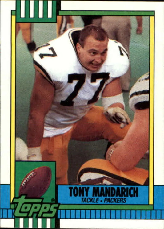 1990 Topps #139 Tony Mandarich EX Excellent Green Bay Packers Football Card