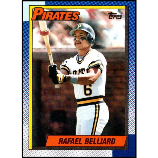 1990 Topps #143 Rafael Belliard NM-MT Pittsburgh Pirates Baseball Card - Baseball Card Single
