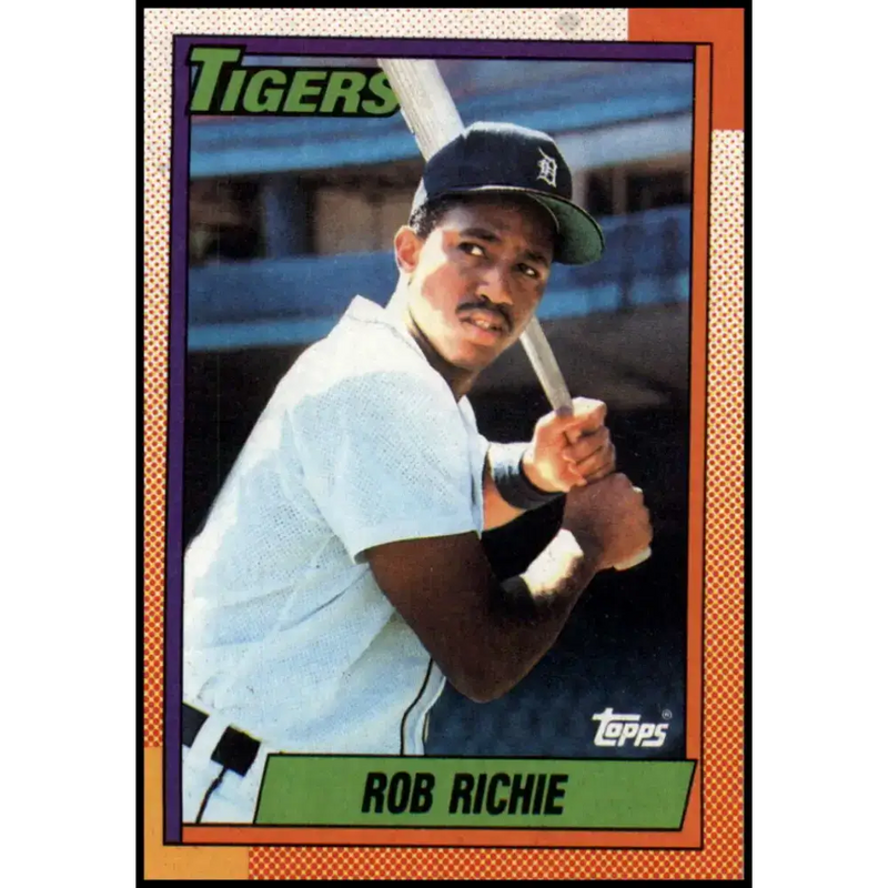 1990 Topps #146 Rob Richie NM-MT RC Rookie Detroit Tigers Baseball Card - Baseball Card Single