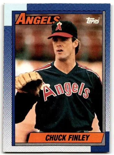 1990 Topps #147 Chuck Finley NM Near Mint Angels ID:43455 - Baseball Card Single