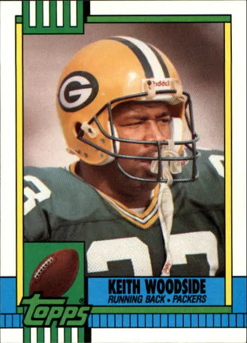 1990 Topps #147 Keith Woodside EX Excellent Green Bay Packers Football Card