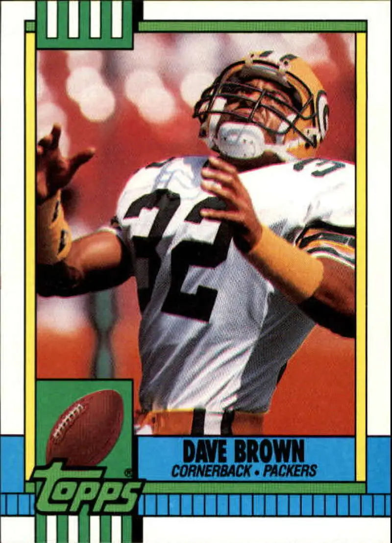 1990 Topps #150 Dave Brown EX Excellent Green Bay Packers Football Card - Football Card Single