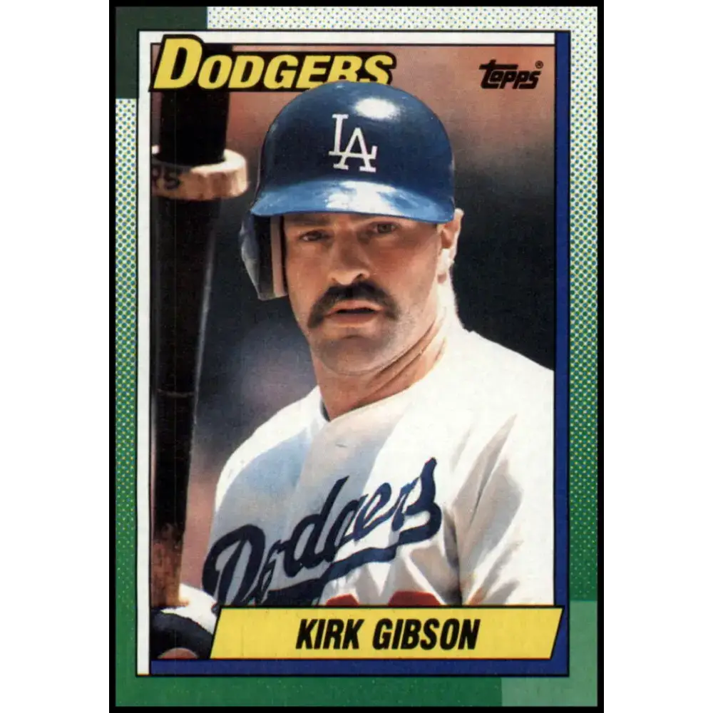 1990 Topps #150 Kirk Gibson NM-MT Los Angeles Dodgers Baseball Card - Baseball Card Single