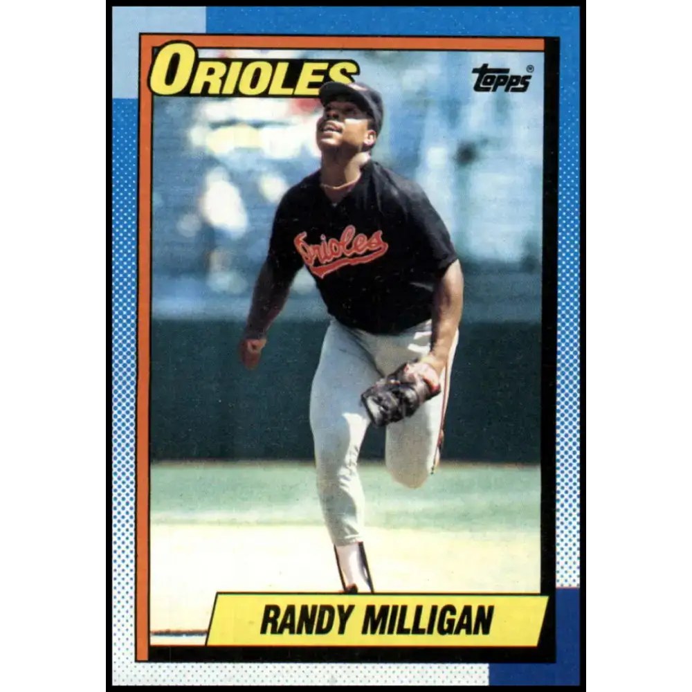 1990 Topps #153 Randy Milligan NM-MT Baltimore Orioles Baseball Card - Baseball Card Single