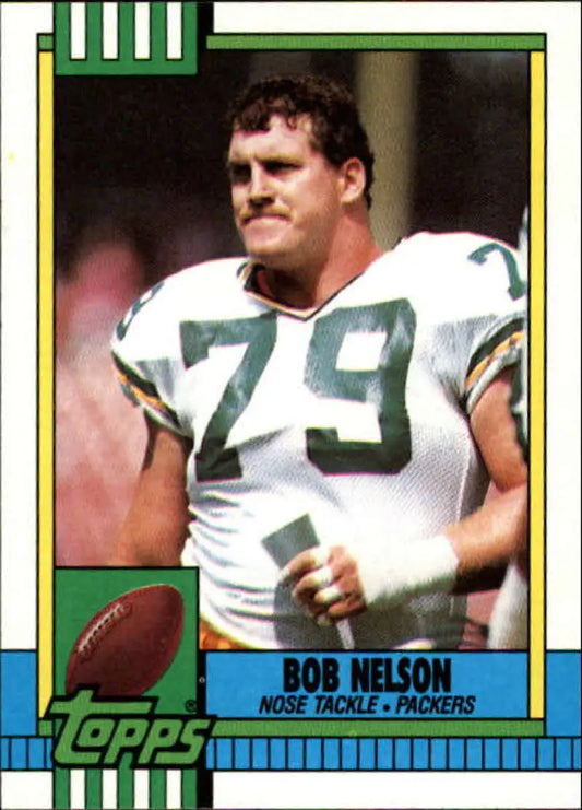 1990 Topps #154 Bob Nelson EX Excellent Green Bay Packers Football Card