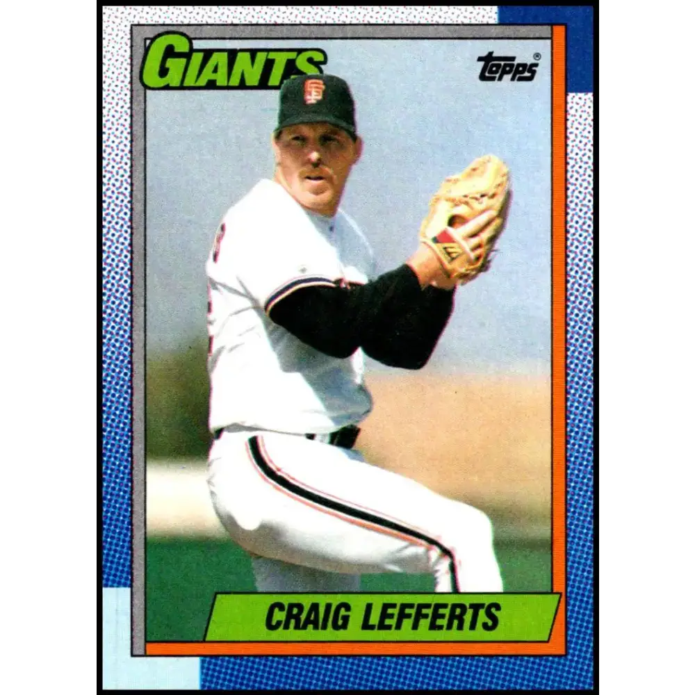 1990 Topps #158 Craig Lefferts NM-MT San Francisco Giants Baseball Card - Baseball Card Single
