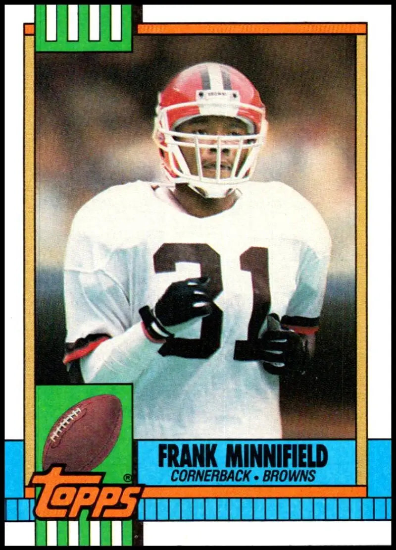 1990 Topps #159 Frank Minnifield EX Excellent Cleveland Browns Football Card - Football Card Single