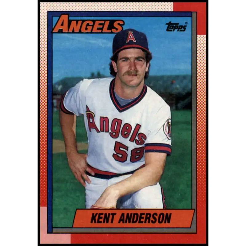 1990 Topps #16 Kent Anderson NM-MT RC Rookie California Angels Baseball Card - Baseball Card Single