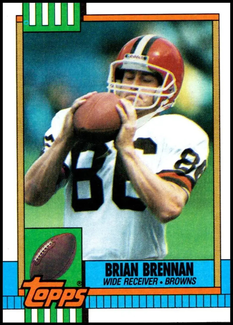 1990 Topps #160 Brian Brennan EX Excellent Cleveland Browns Football Card - Football Card Single