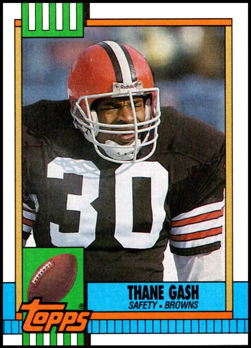 1990 Topps #161 Thane Gash EX Excellent RC Rookie Cleveland Browns Football Card - Football Card Single