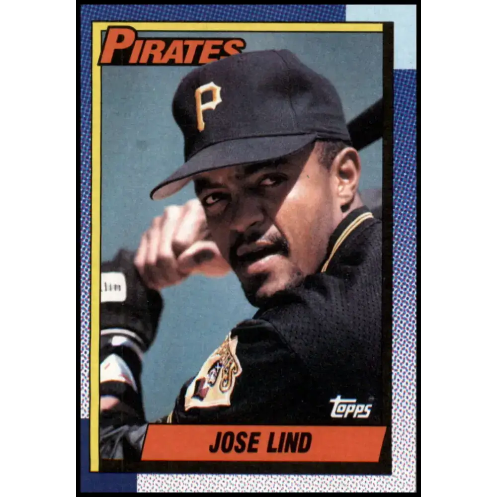 1990 Topps #168 Jose Lind NM-MT Pittsburgh Pirates Baseball Card - Baseball Card Single