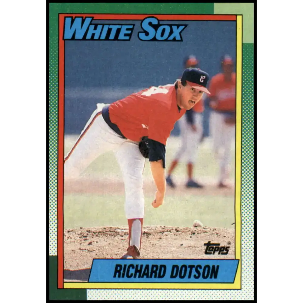 1990 Topps #169 Richard Dotson NM-MT Chicago White Sox Baseball Card - Baseball Card Single