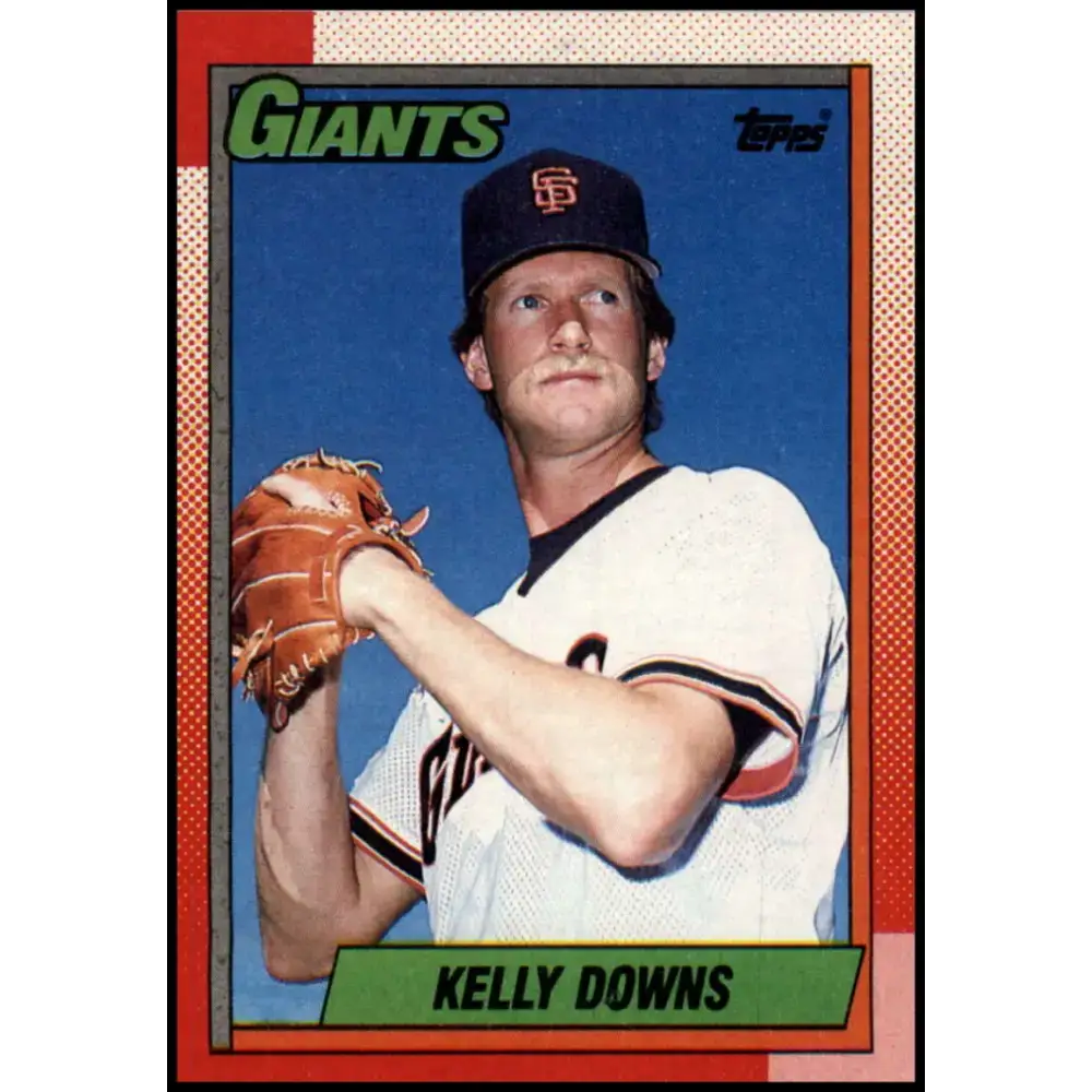 1990 Topps #17 Kelly Downs NM-MT San Francisco Giants Baseball Card - Baseball Card Single