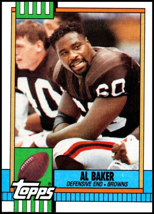 1990 Topps #170 Al Baker EX Excellent Cleveland Browns Football Card