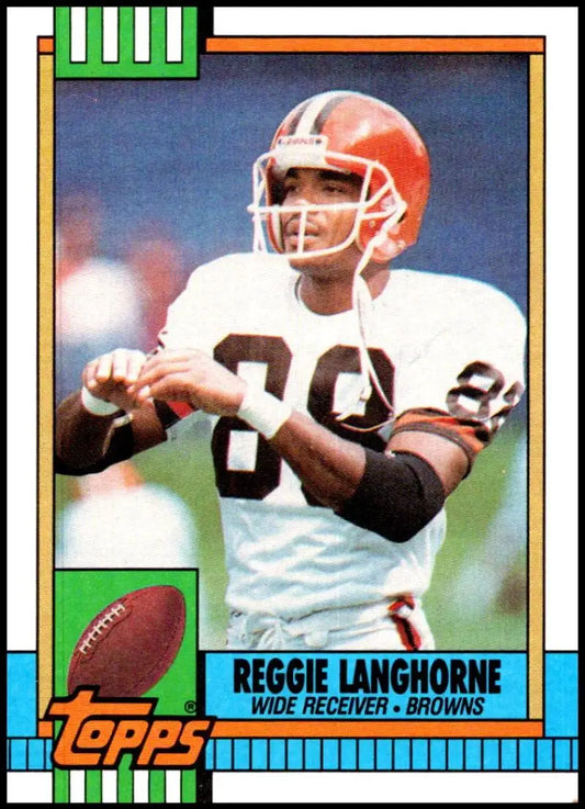 1990 Topps #171 Reggie Langhorne EX Excellent Cleveland Browns Football Card