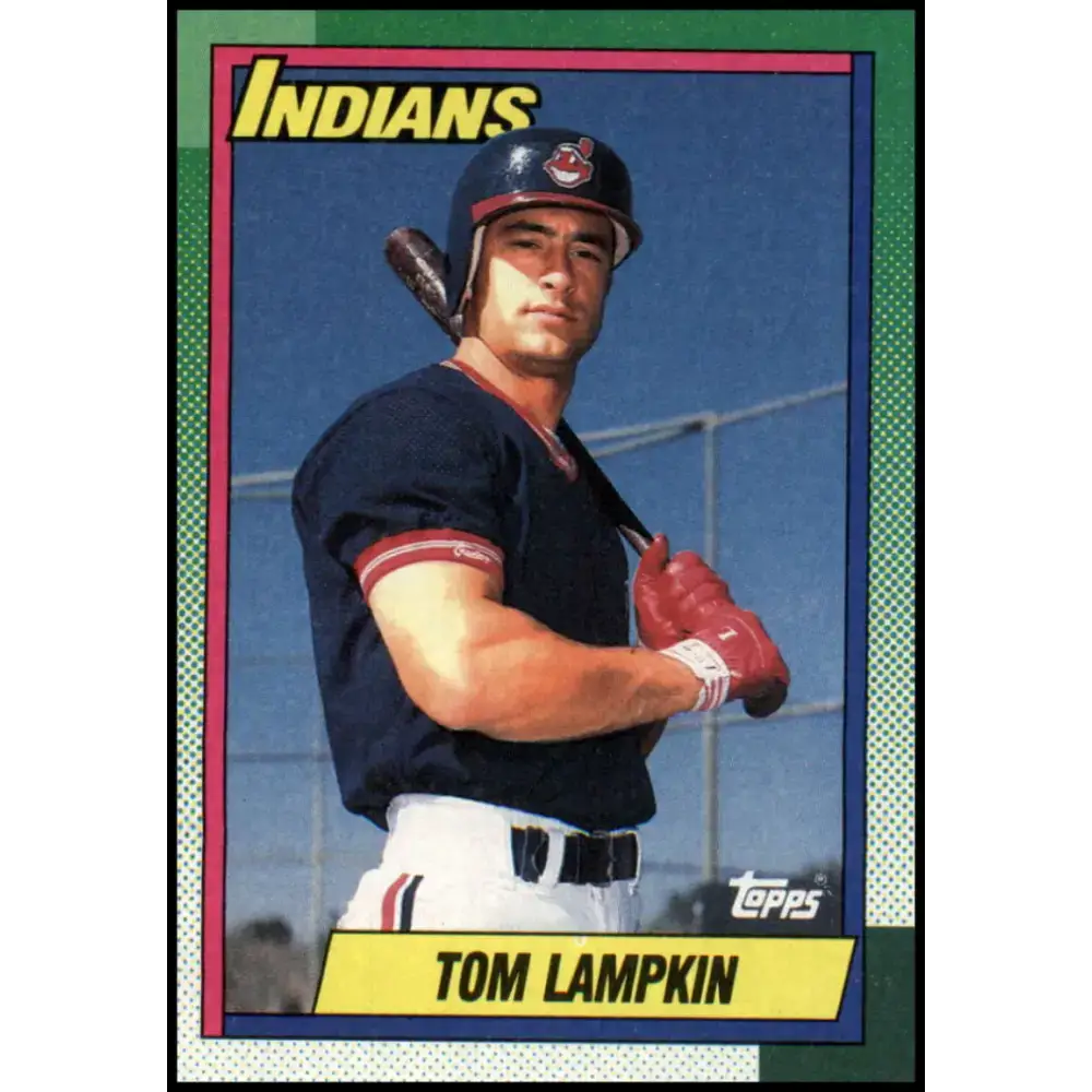 1990 Topps #172 Tom Lampkin NM-MT Cleveland Indians Baseball Card - Baseball Card Single