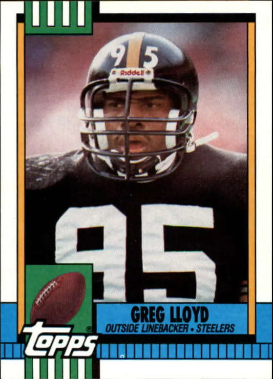1990 Topps #178 Greg Lloyd EX Excellent Pittsburgh Steelers Football Card