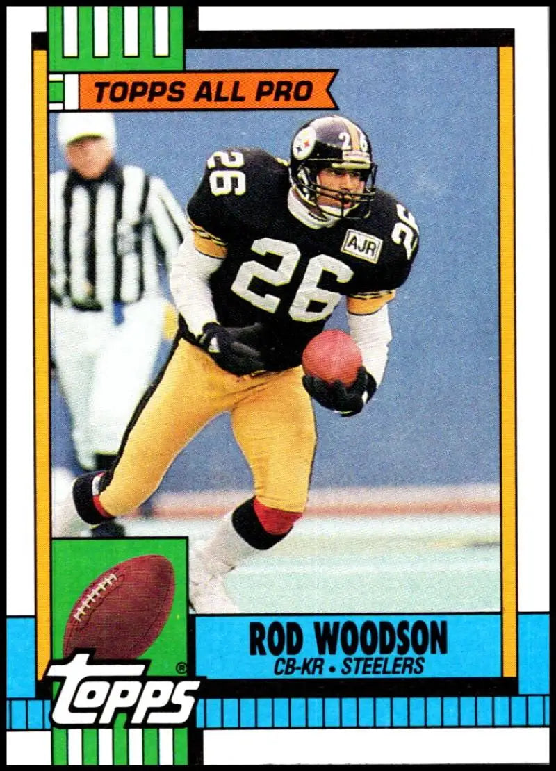 1990 Topps #179 Rod Woodson EX Excellent Pittsburgh Steelers Football Card - Football Card Single