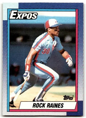 1990 Topps #180 Rock Raines NM Near Mint Expos ID:43459 - Baseball Card Single