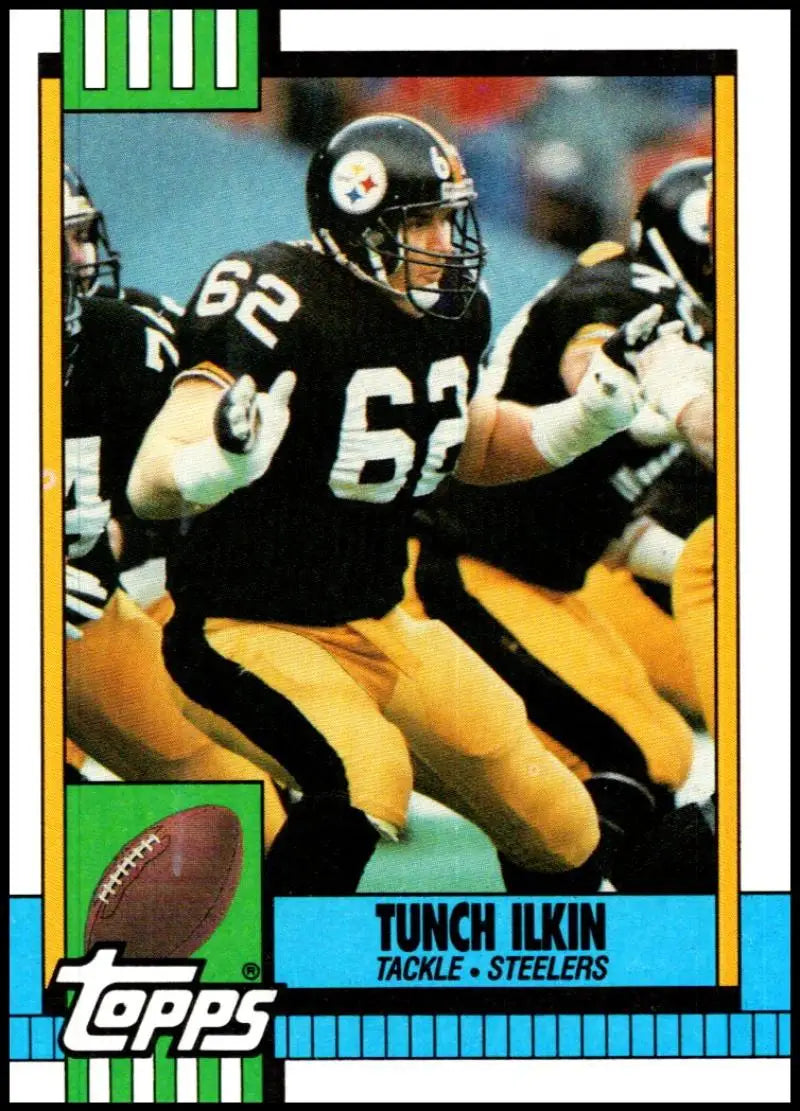 1990 Topps #180 Tunch Ilkin EX Excellent Pittsburgh Steelers Football Card - Football Card Single