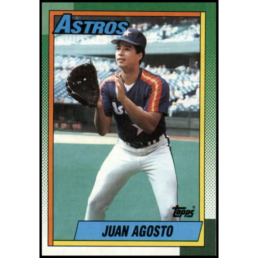 1990 Topps #181 Juan Agosto NM-MT Houston Astros Baseball Card - Baseball Card Single