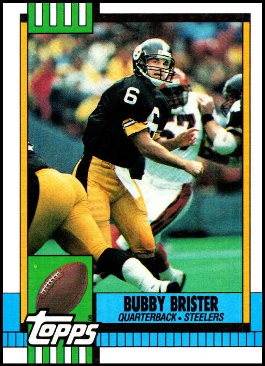 1990 Topps #183 Bubby Brister EX Excellent Pittsburgh Steelers Football Card